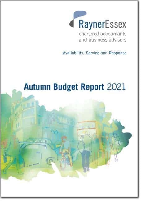 autumn budget report 2021 front cover