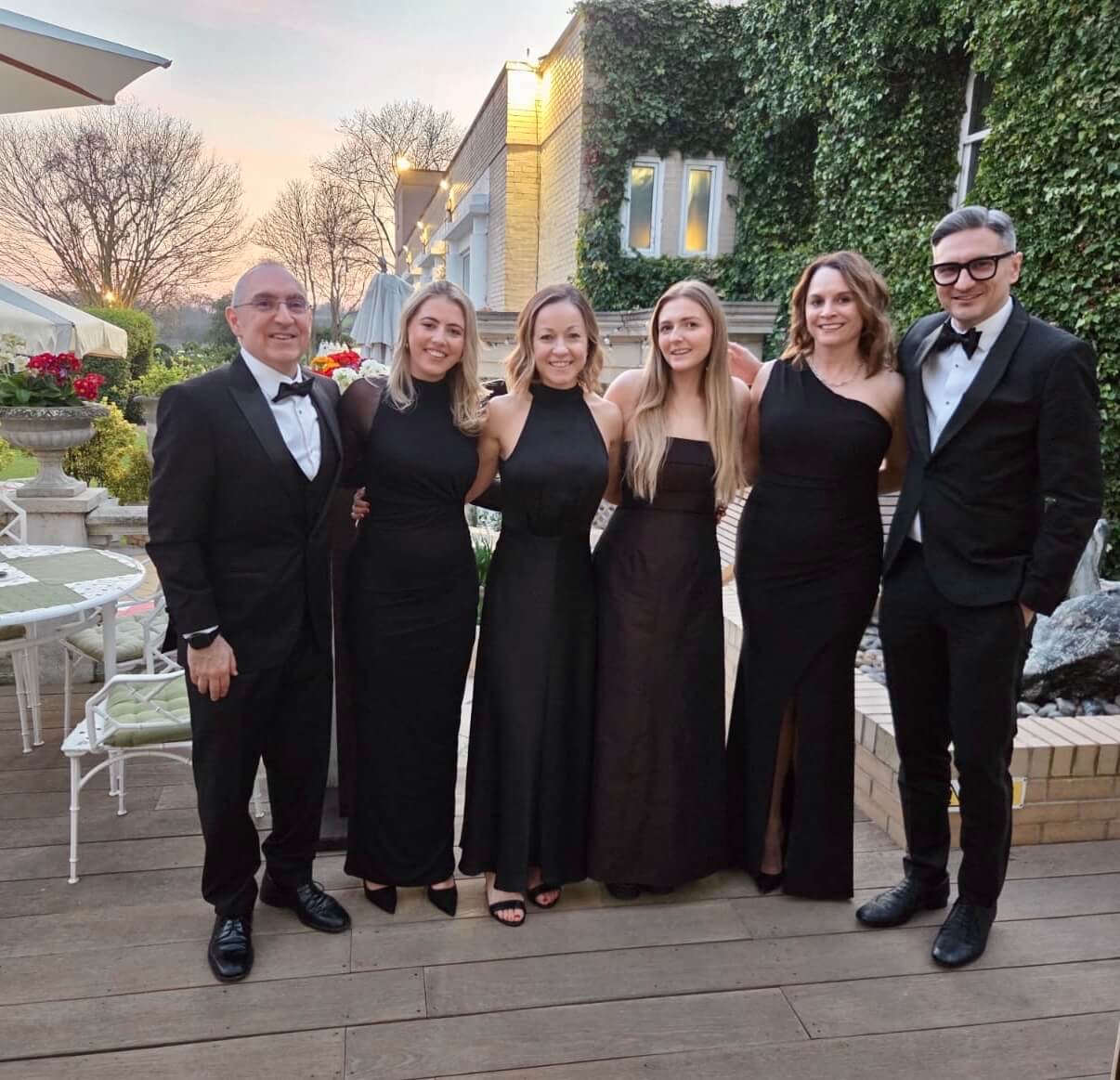 A team photo of very smartly dressed people attending the BBH Annual Dinner